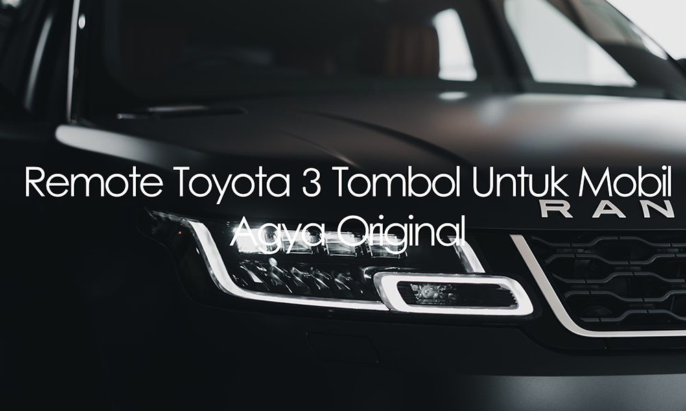 Remote Toyota 3 Tombol Agya Original