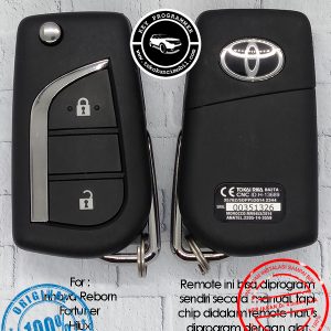 Remote Toyota 2 Tombol Innova Reborn Fortuner Hilux